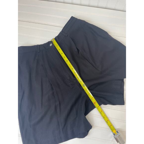 Talbots Beige & Black Flat Front High Waisted Chino Women’s Shorts Plus Size 16 - Picture 9 of 10